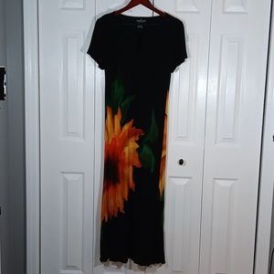 Beautiful Sunflower full length dress